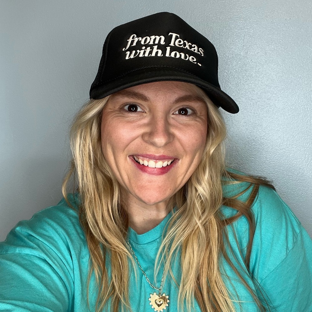 From Texas w/ Love Embroidered Hat